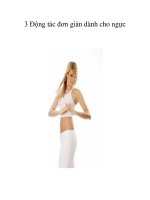 3 Động tác đơn giản dành cho ngực pot