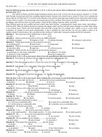 Đề thi thử TN môn Anh văn