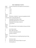 Trắc nghiệm Địa lý lớp 10