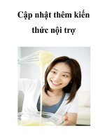 Cập nhật thêm kiến thức nội trợ pdf