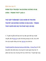 Kiến thức lớp 10 PHÂN TÍCH TRUYỆN AN DƯƠNG VƯƠNG -phân tích tác phẩm(phần 2) potx