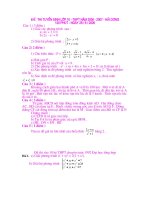 mot so de thi t10 vao cac truong chuyen