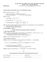 Đề thi thử TNTHPT môn Toán Năm 2010 (Đề số 3)