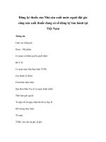 Đăng ký thuốc của Nhà sản xuất nước ngoài đặt gia công sản xuất thuốc đang có số đăng ký lưu hành tại Việt Nam pot