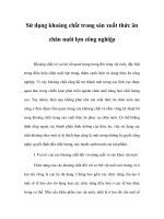 Sử dụng khoáng chất trong sản xuất thức ăn chăn nuôi lợn công nghiệp ppsx