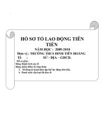 hồ sơ thi đua sử