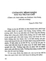 Chăm sóc bệnh nhân sau xạ trị tại chỗ pot