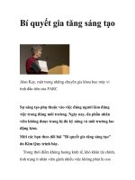 Bí quyết gia tăng sáng tạo pptx