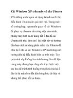 Cài Windows XP trên máy có sẵn Ubuntu pps
