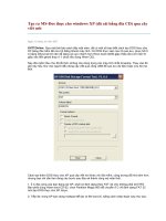 Tạo ra MS-Dos thực cho windows XP potx