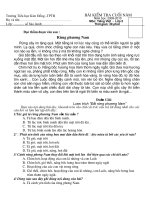 kiểm tra môn Đọc kì 2- Đề khó và hay