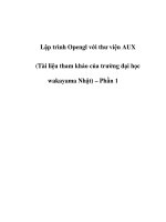 Lập trình Opengl với thư viện AUX - Phần 1 potx