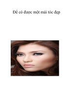 Để có được một mái tóc đẹp pps