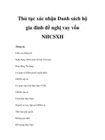 Thủ tục xác nhận Danh sách hộ gia đình đề nghị vay vốn NHCSXH pps