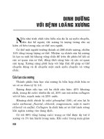 Dinh dưỡng với bệnh loãng xương ppt