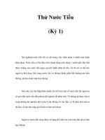 Thử Nước Tiểu (Kỳ 1) pptx