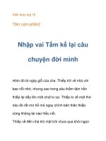 Kiến thức lớp 10 Tấm cám-nhập vai nhân vật ppt