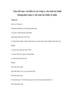 Thay đổi mức vốn điều lệ của Công ty cho thuê tài chính không phải công ty cho thuê tài chính cổ phần potx