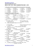 Đề&HD Anh TN Trường Nguyễn Thái Bình