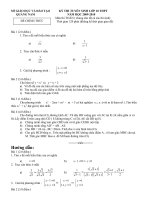 Toán vào 10 Tỉnh Quảng Nam