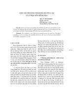 MỘT SỐ PHƯƠNG PHÁP ĐO ĐỘ TIN CẬY CỦA MỘT BÀI KIỂM TRA docx