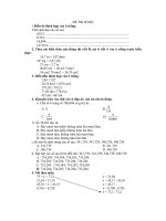 ĐỀ THI SƠ BỘ LỚP 5 KÌ 1