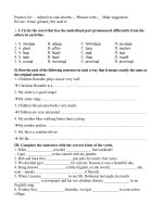 Practice 4 adj/adv/ ...