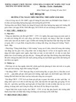 KẾ HOACH THUC HIEN NGÀY MTTG