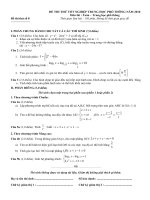 Đề thi thử TNTHPT môn Toán Năm 2010 (Đề số 8)