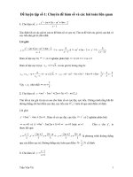 Chuyên Đề Về Hàm Số Có Đáp Án