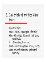 Mỹ học kiến trúc 5 ppt