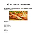 Kết hợp hoàn hảo: Tôm và đậu hũ potx