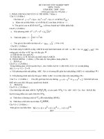 ĐỀ DÁP ÁN THI THỬ THPT 2010