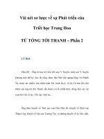 Vài nét sơ lược về sự Phát triển của Triết học Trung Hoa - Phần 4 ppt