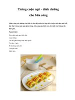Trứng cuộn ngô - dinh dưỡng cho bữa sáng docx