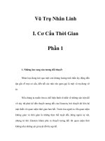 Vũ Trụ Nhân Linh - I. Cơ Cấu Thời Gian - Phần 1 pps