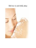 Khô da và cách khắc phục doc