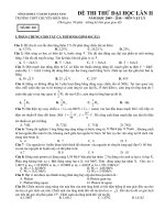 Đề thi thử ĐH lí HN