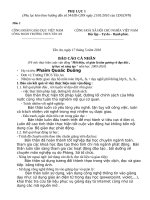 Mẫu báo cáo cá nhân về 