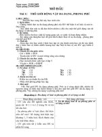 giao an sinh 7 đã sửa chi tiêt từ tiết 01- 45