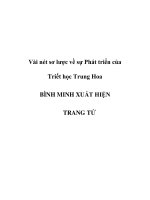 Vài nét sơ lược về sự Phát triển của Triết học Trung Hoa - Phần 10 ppsx