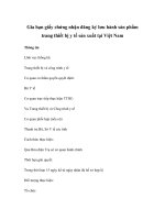 Gia hạn giấy chứng nhận đăng ký lưu hành sản phẩm trang thiết bị y tế sản xuất tại Việt Nam docx