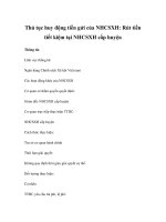 Thủ tục huy động tiền gửi của NHCSXH: Rút tiền tiết kiệm tại NHCSXH cấp huyện ppt