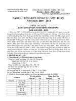 Chấm điểm CĐCS vững mạnh