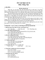 KIỂM TRA ĐỌC HIỂU TIẾNG VIỆT3 - HKII