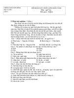 De KHao sat HS lop 9