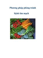 Phương pháp phòng tránh bệnh tim mạch ppt
