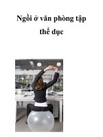 Ngồi ở văn phòng tập thể dục ppt