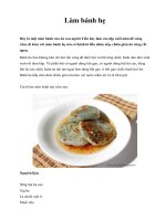 Làm bánh hẹ Đây là một món bánh của bà con người Tiều hay làm vào dịp cuối ppsx