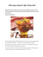 Món ngon tặng bé dịp Giáng sinh pptx